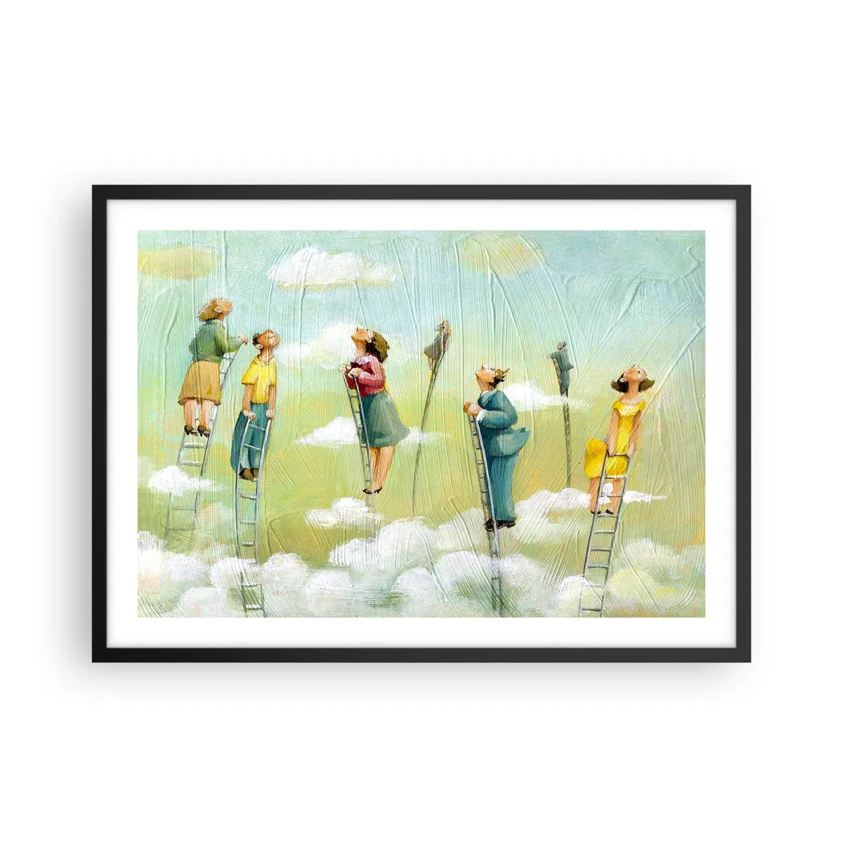 Plakát v černém rámu - Za svým snem - 70x50 cm
