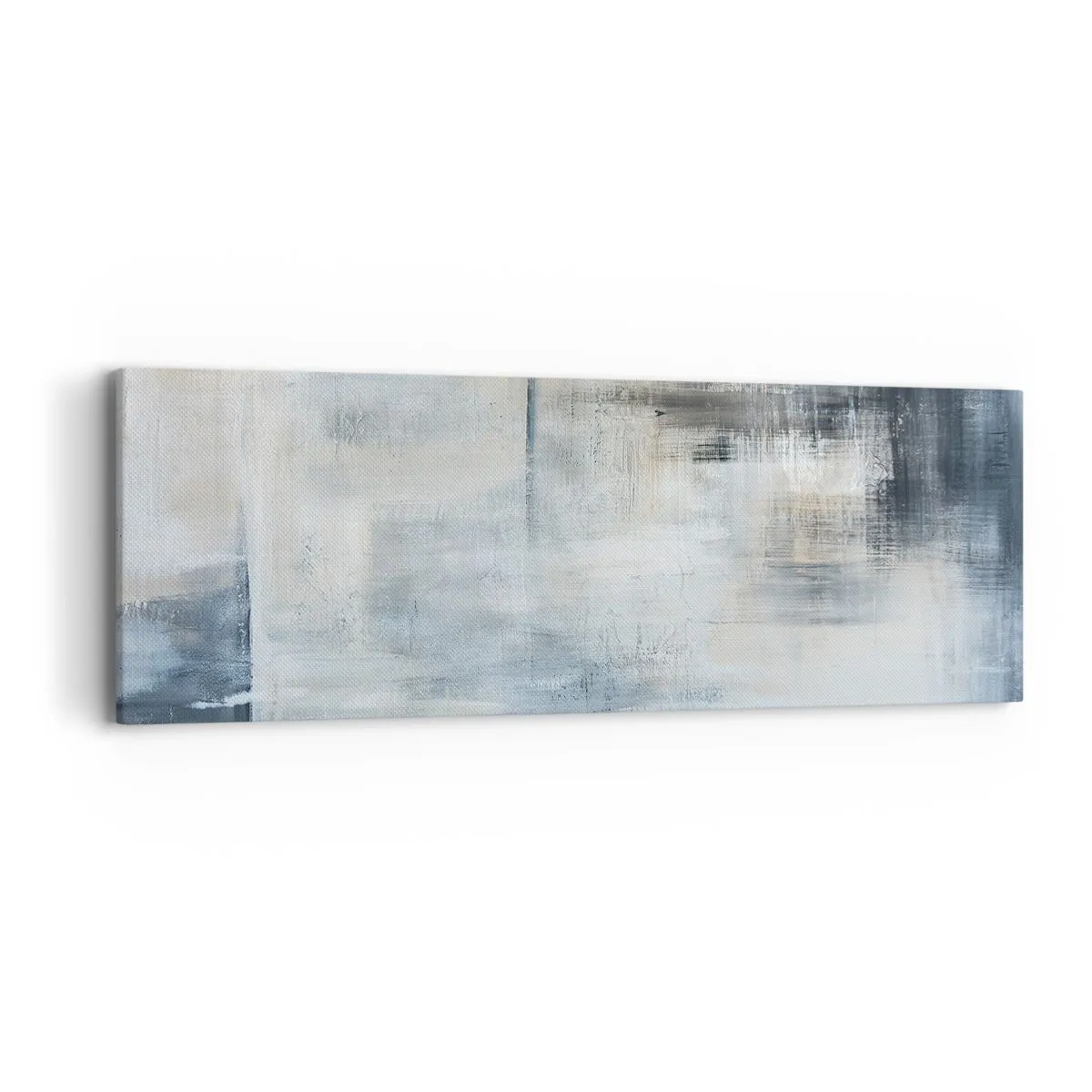 Obraz na plátně - Za závojem modré - 90x30 cm