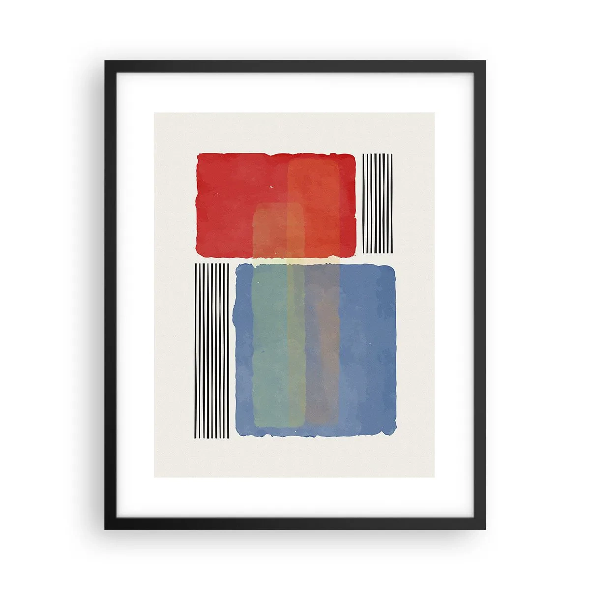 Plakát v černém rámu - Duch a písmeno geometrie - 40x50 cm