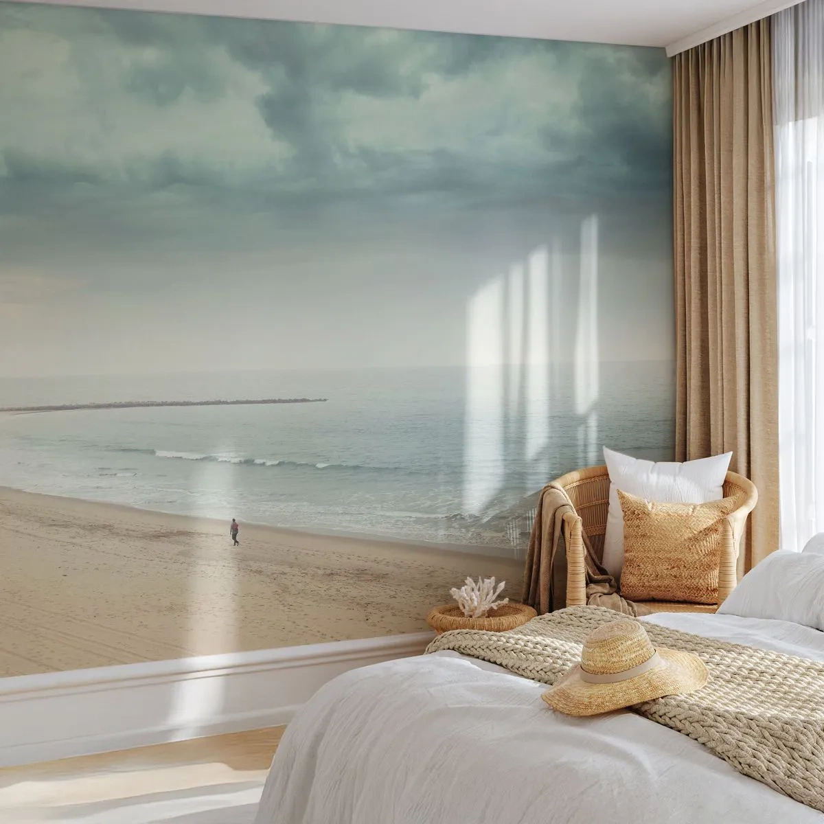 Fototapeta na míru Premium Sand - Hledám klid - Moře, Pláž, Procházka