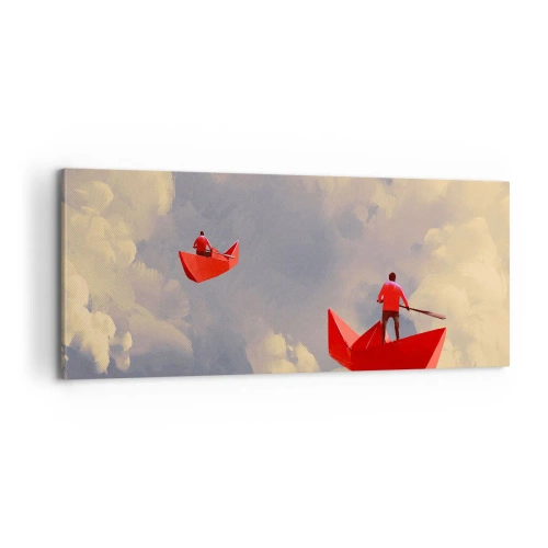 Obraz na plátně - Výprava snílků - 100x40 cm