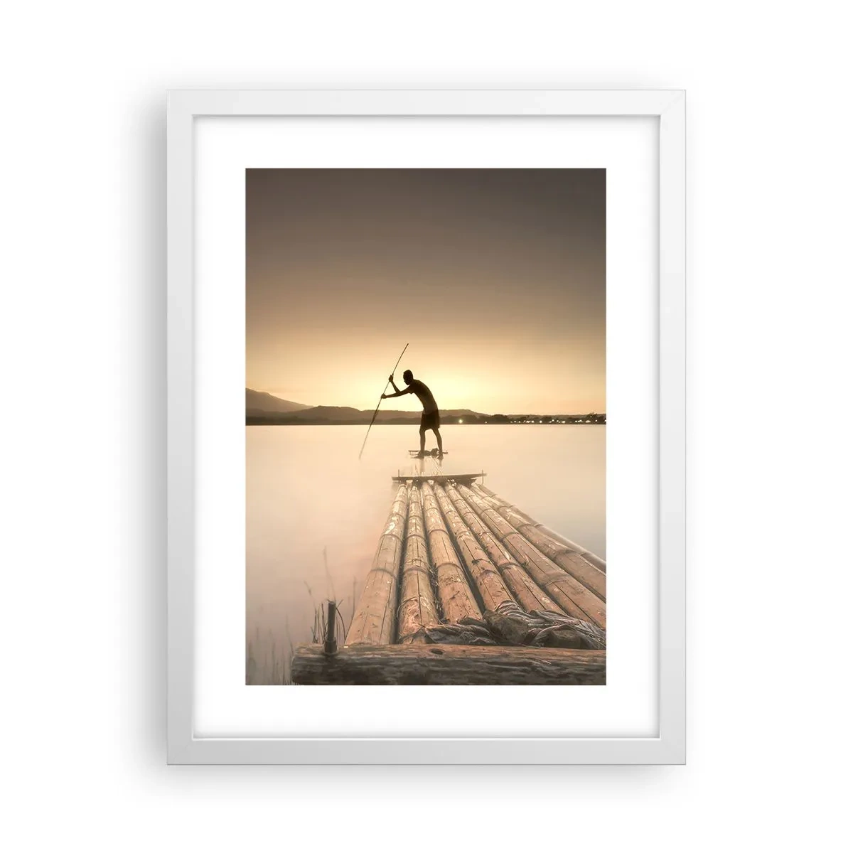 Plakát v bílém rámu - Před odpočinkem - 30x40 cm