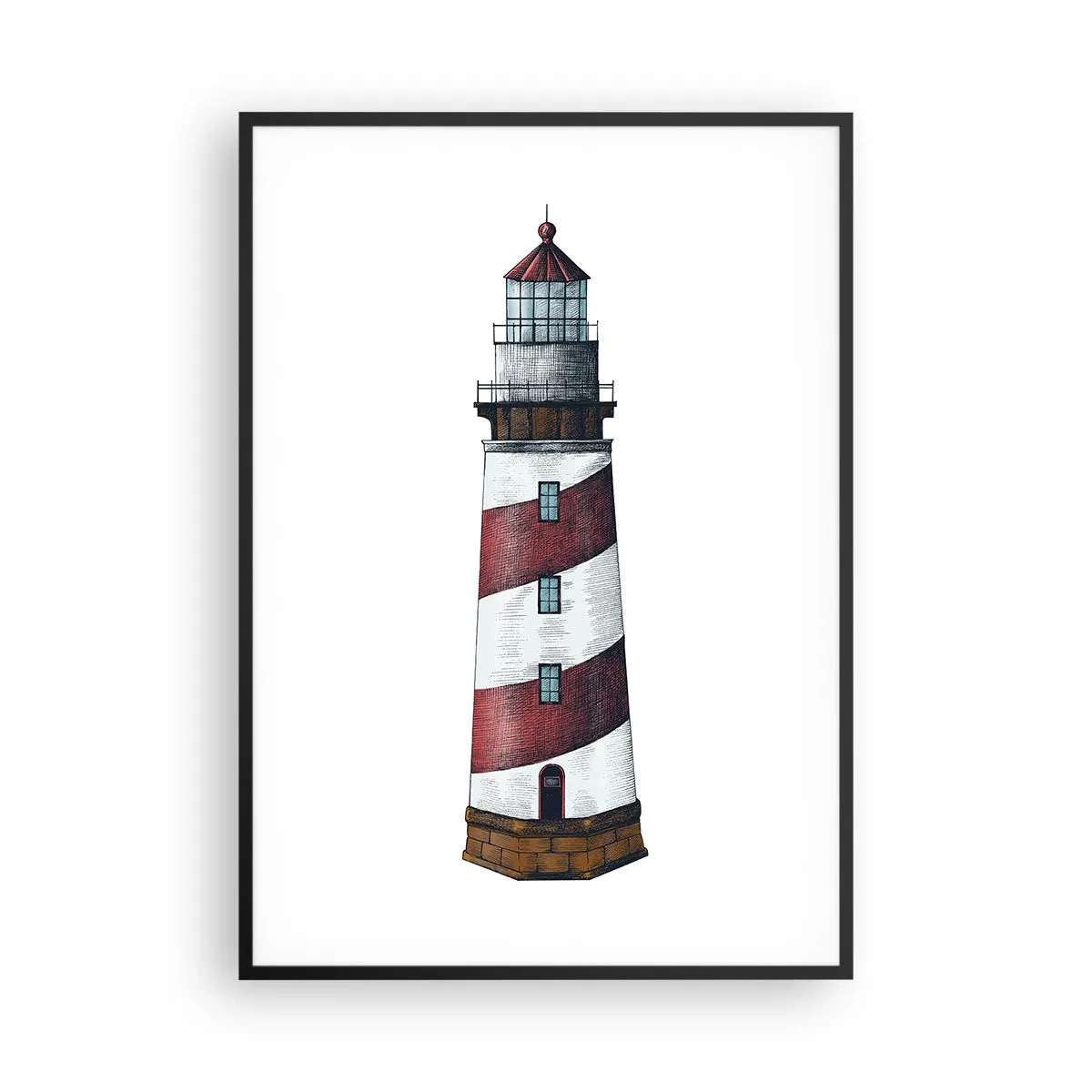 Plakát v černém rámu - Vždy na stráži - 70x100 cm