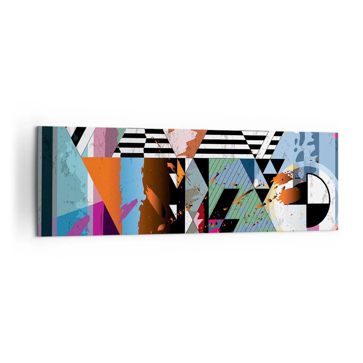 Obraz na plátně - Geometricky a organicky - 160x50 cm