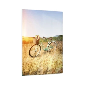 Obraz na skle - Chvíli tu zůstanu - 70x100 cm