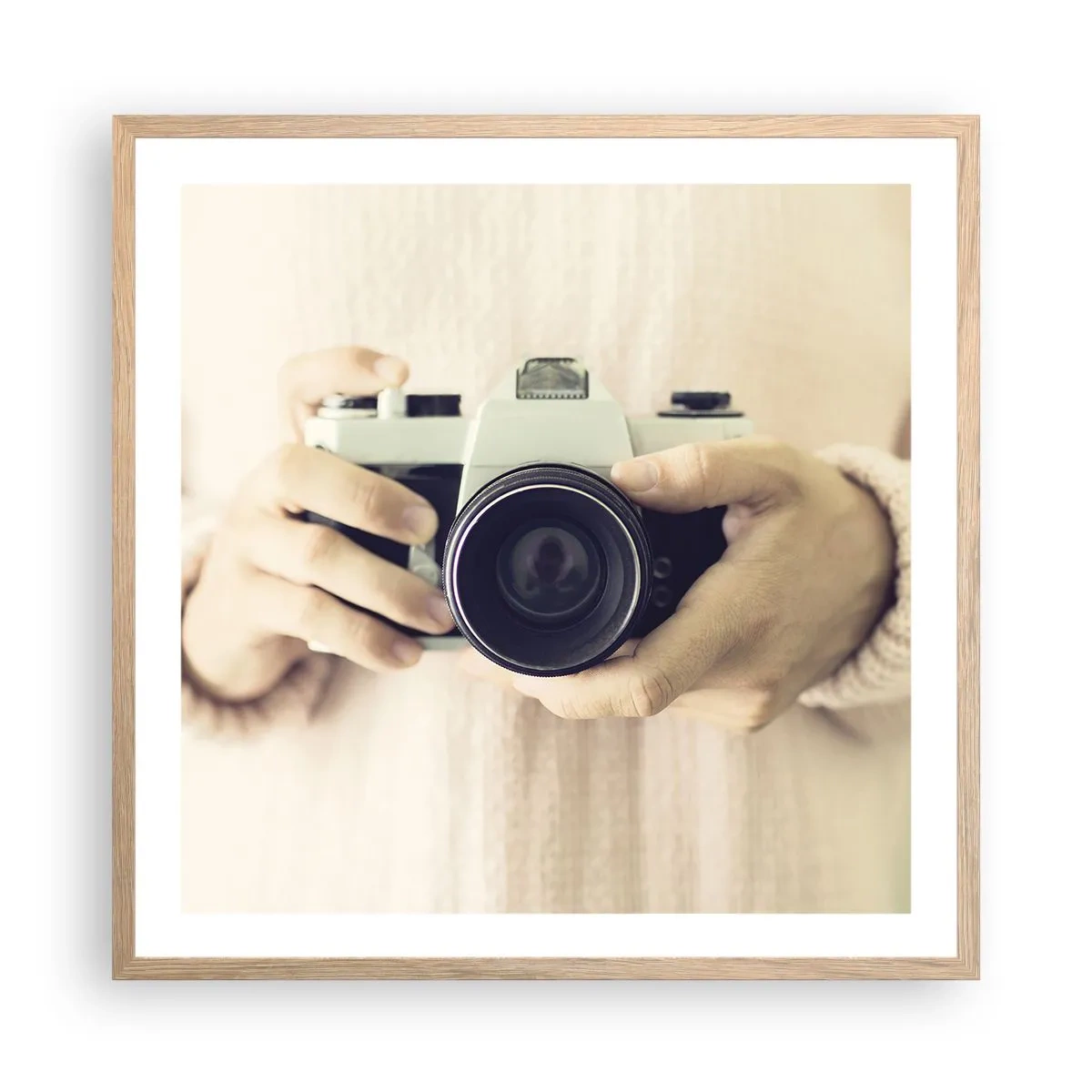 Plakát v rámu světlý dub - Pro více informací… - 60x60 cm