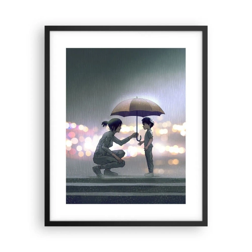 Plakát v černém rámu - A vše je v pořádku - 40x50 cm