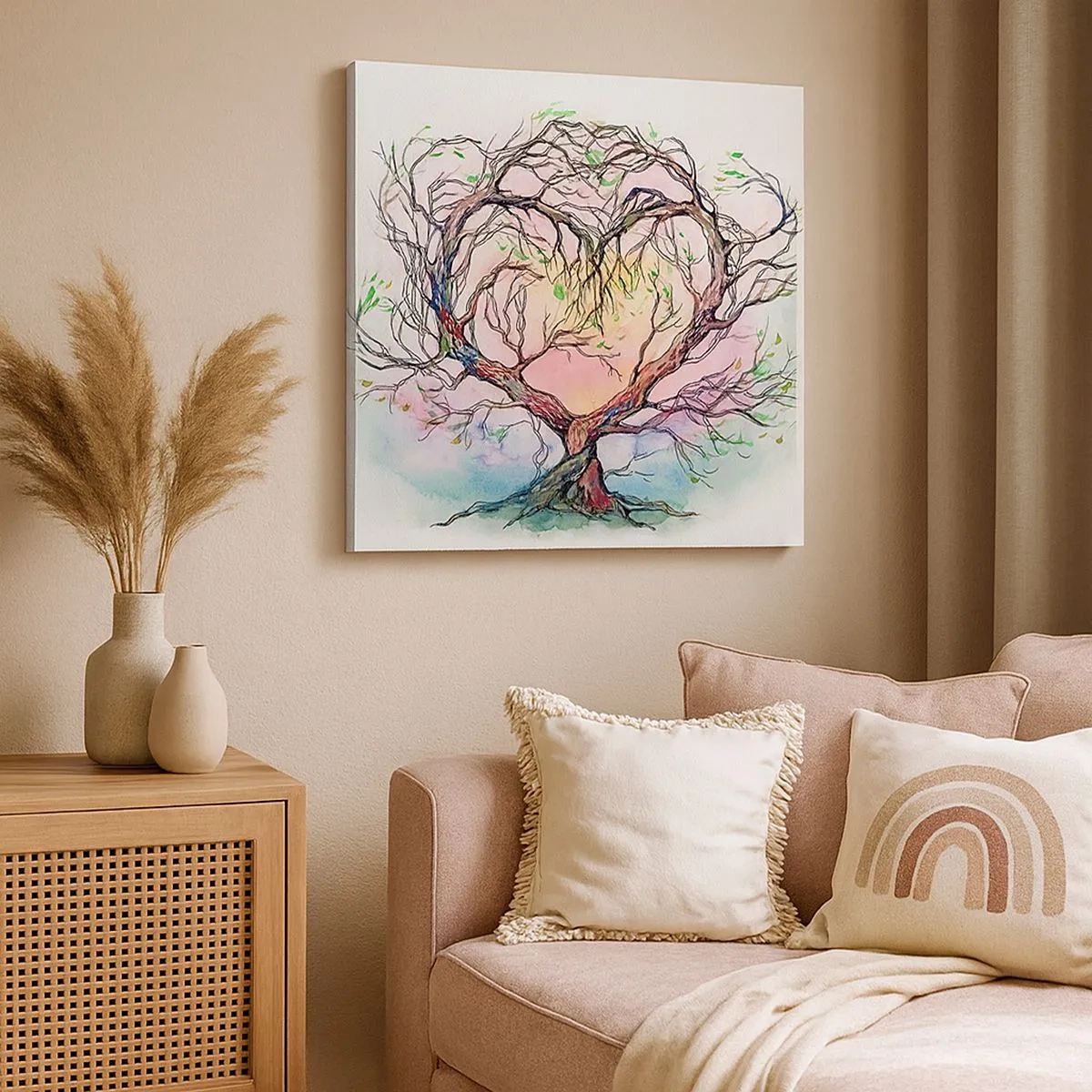 Obraz na plátně - Společně proti vichřicím - 30x30 cm