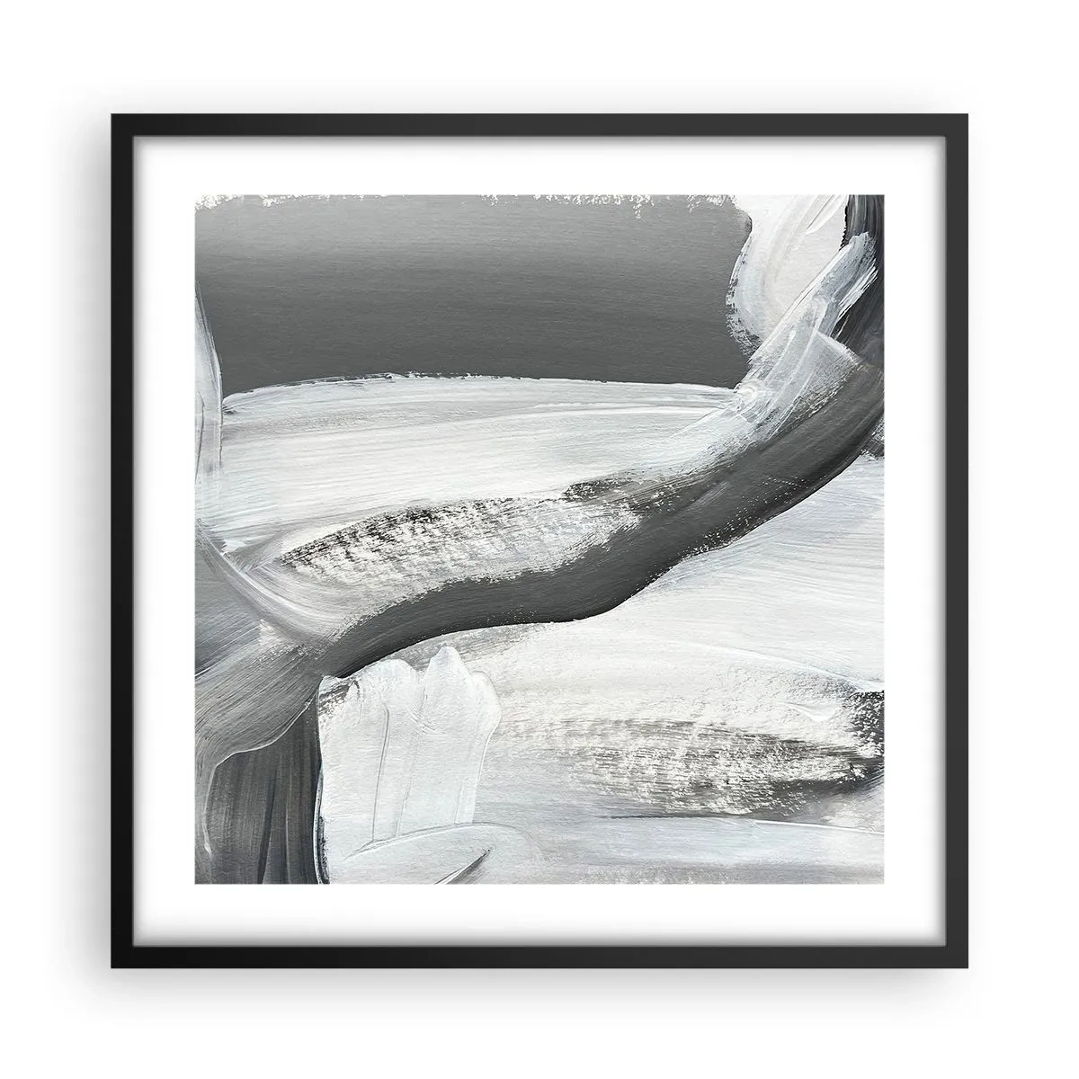 Plakát v černém rámu - Pevným pohybem - 50x50 cm