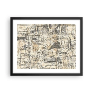 Plakát v černém rámu - Čeká na rozluštění - 50x40 cm