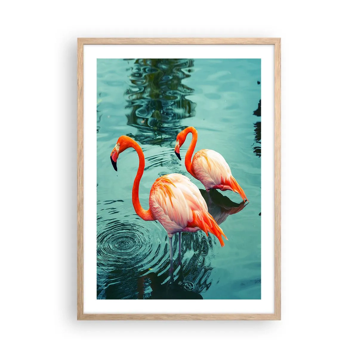Plakát v rámu světlý dub - Nyní jsme v módě - 50x70 cm