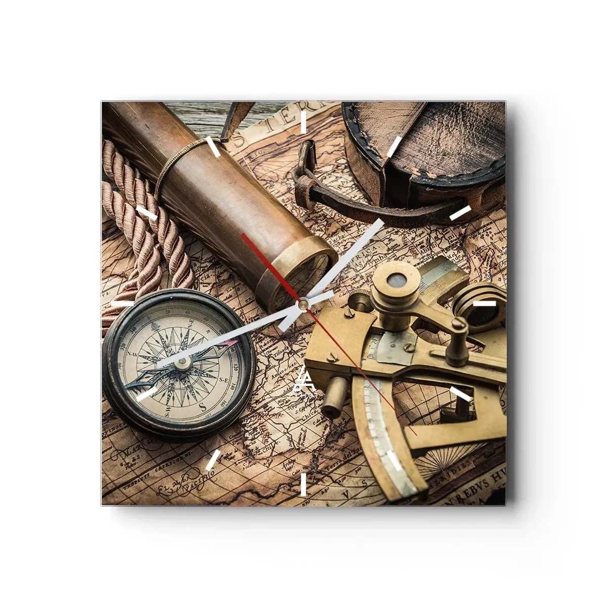 Nástěnné hodiny - Urči směr - 40x40 cm