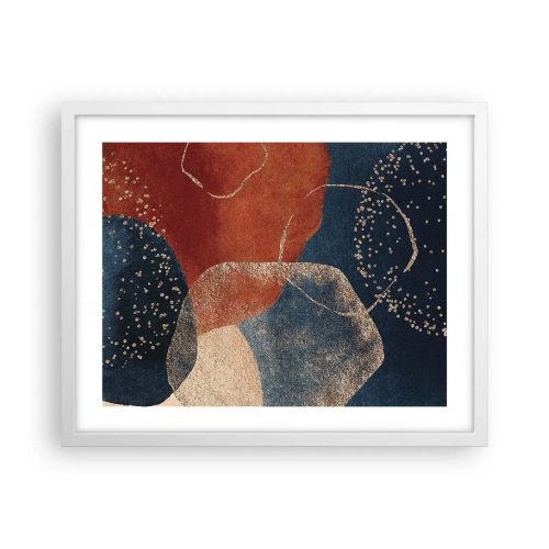 Plakát v bílém rámu - Lehkost bytí - 50x40 cm