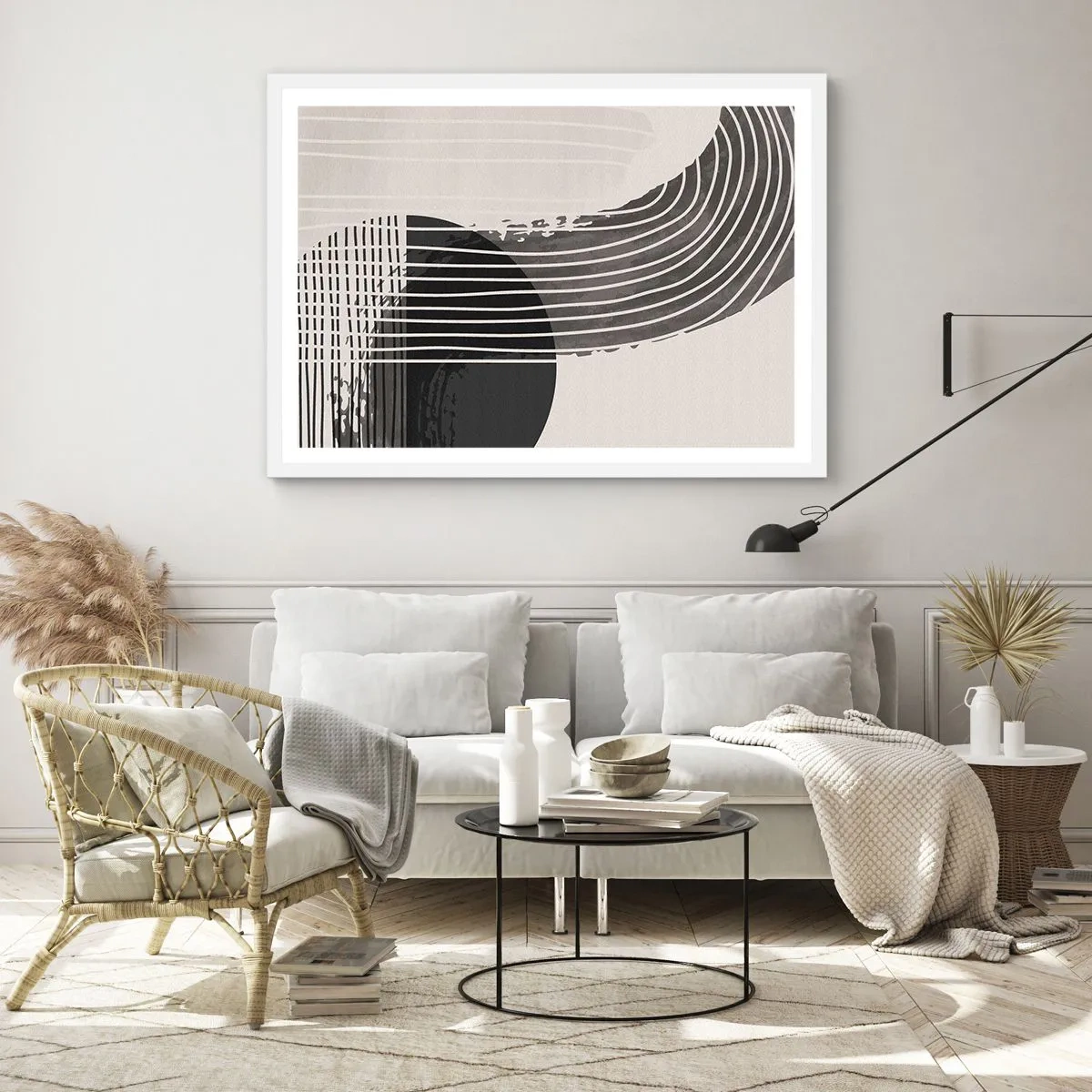 Plakát v bílém rámu - Tam a zpět - 70x50 cm