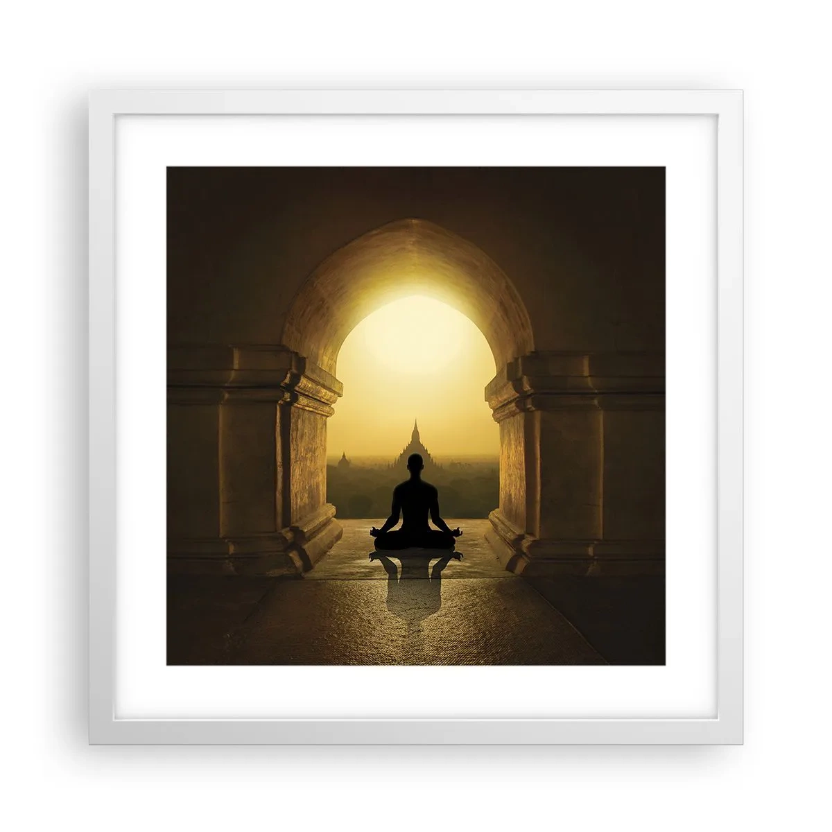 Plakát v bílém rámu - Plná harmonie - 40x40 cm