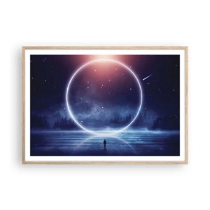 Plakát v rámu světlý dub - Už jsou tady… - 100x70 cm