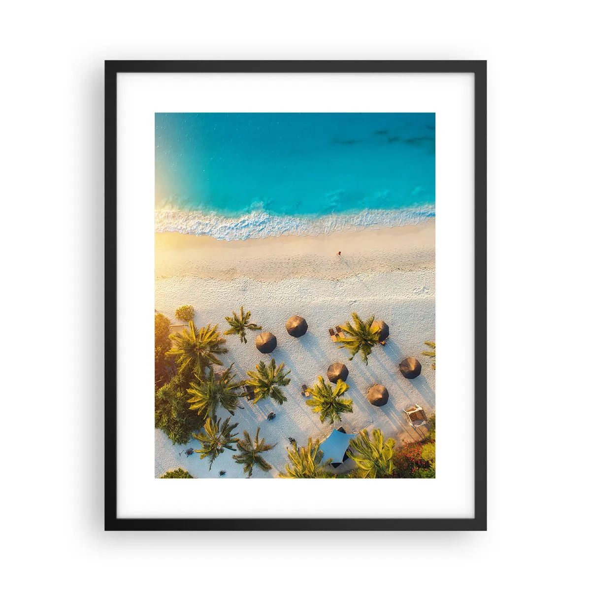 Plakát v černém rámu - Vítej v ráji - 40x50 cm