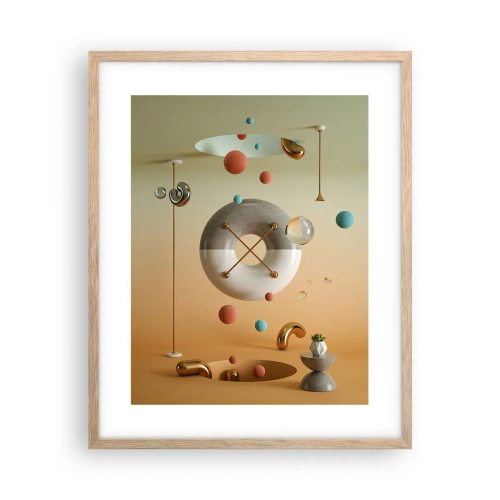 Plakát v rámu světlý dub - Vše je možné - 40x50 cm