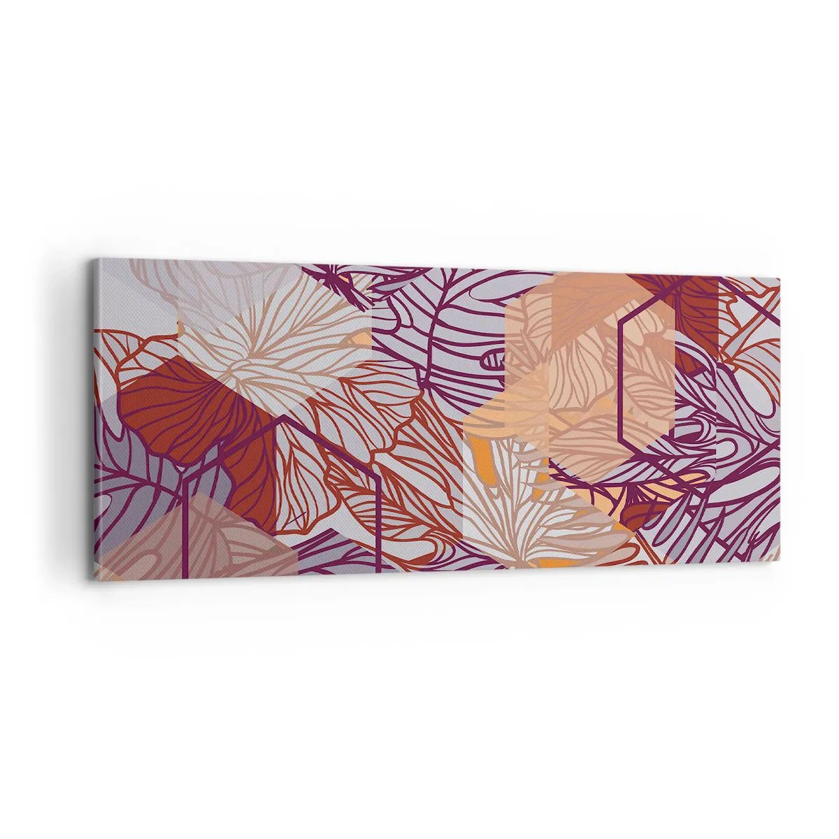 Obraz na plátně - Nemožný vztah mezi geometrií a přírodou - 100x40 cm