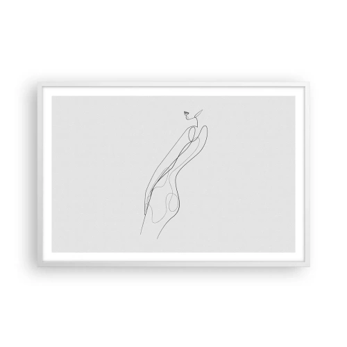 Plakát v bílém rámu - Pouze slib - 91x61 cm