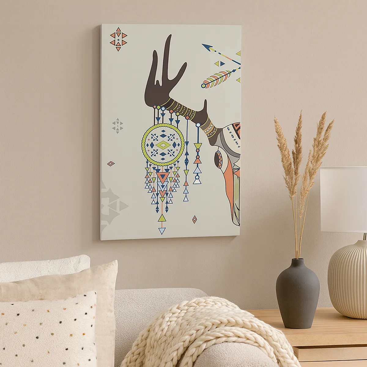 Obraz na plátně - Trofej indiánského lovce - 50x70 cm