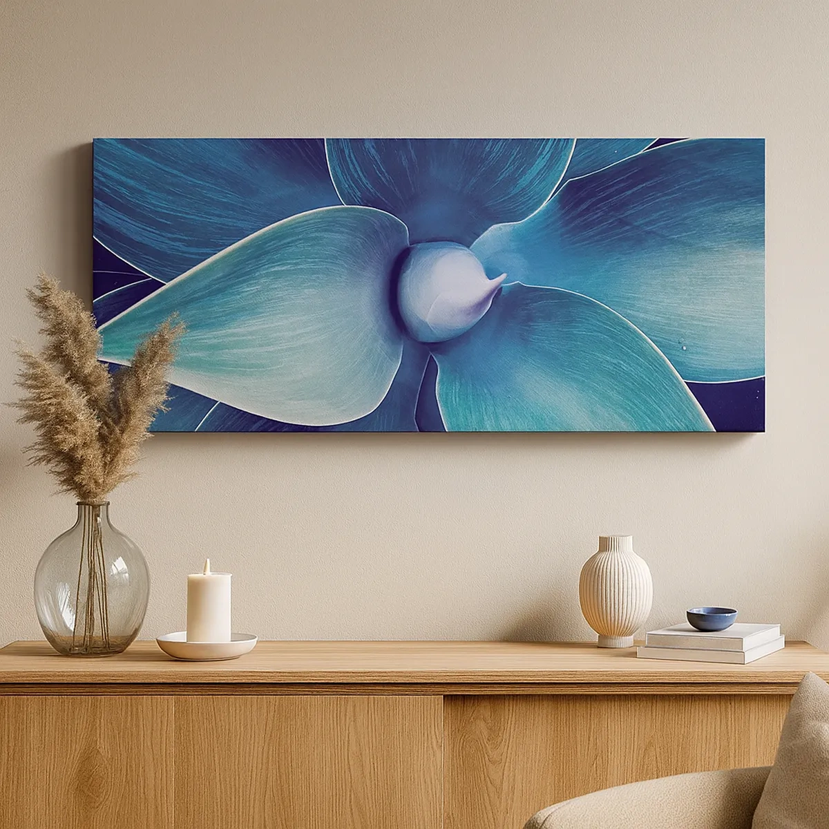 Obraz na plátně - Namodralý od nebe - 30x30 cm