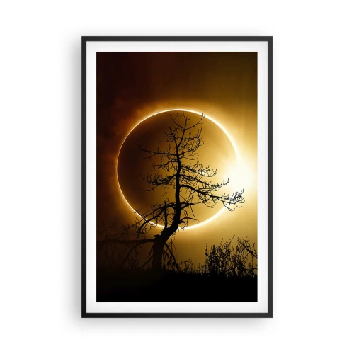 Plakát v černém rámu - Úplné zatmění - 61x91 cm