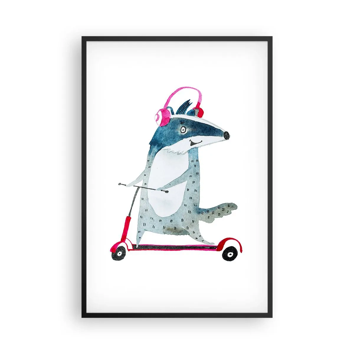 Plakát v černém rámu - Jezevčí radosti - 61x91 cm