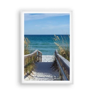 Plakát v bílém rámu - Na slunci, ve větru - 70x100 cm