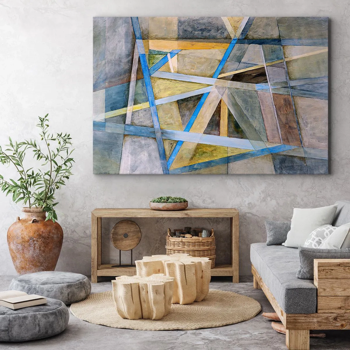 Obraz na plátně - Přímo nebo diagonálně? - 120x80 cm