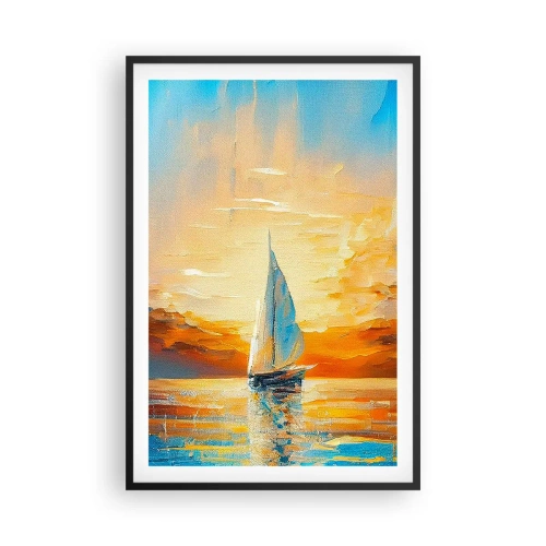 Plakát v černém rámu - Plavba ve zlatě - 61x91 cm