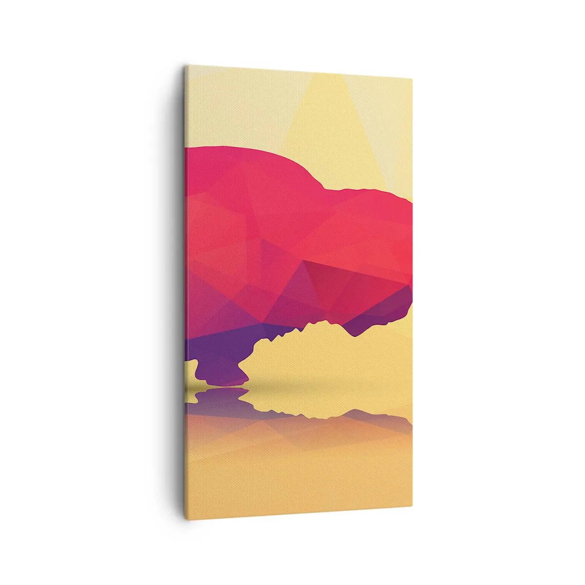 Obraz na plátně - Amarantová síla zubra - 45x80 cm