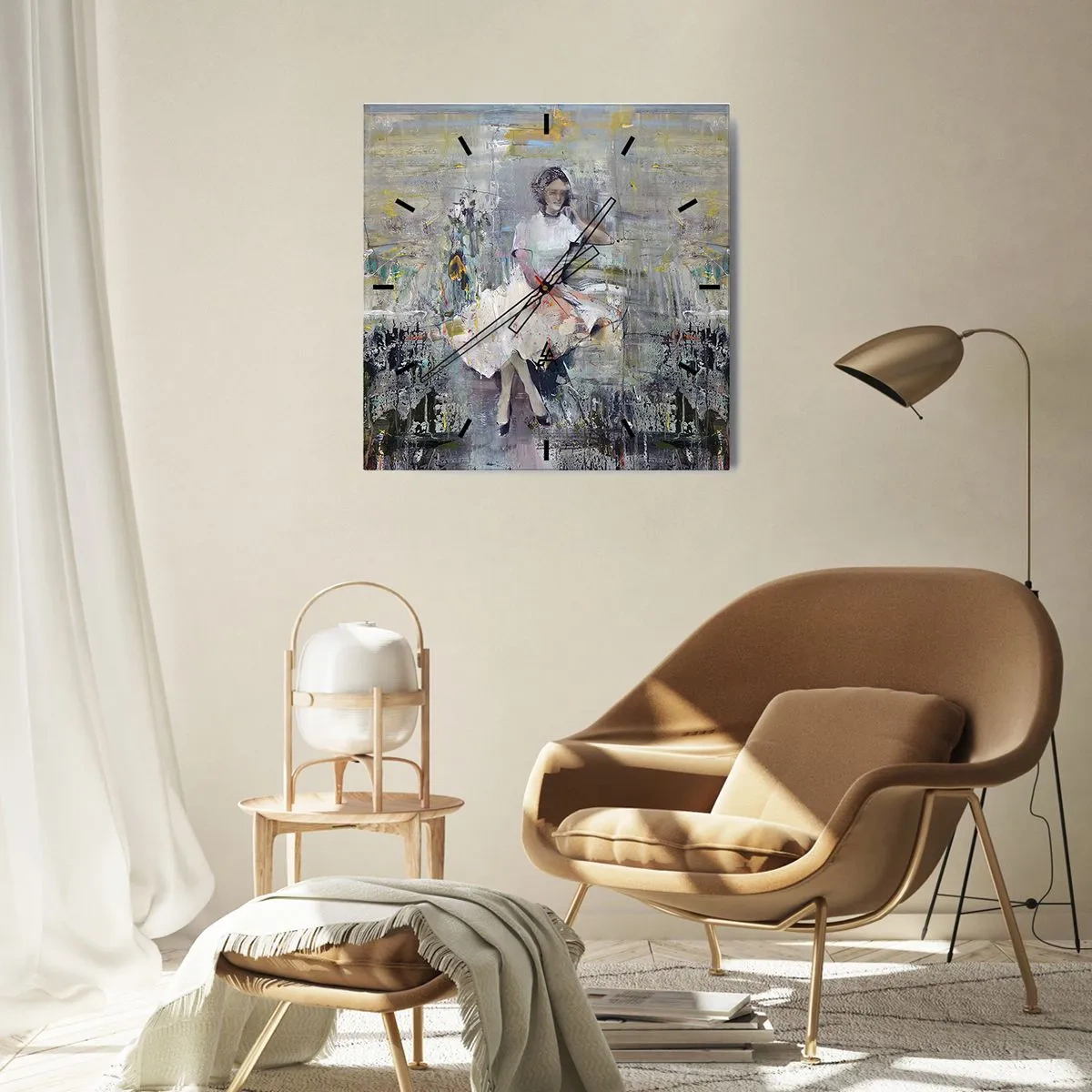 Nástěnné hodiny - Klasická a moderní - 40x40 cm