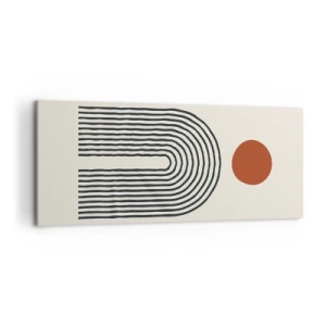 Obraz na plátně - Magnetismus tvarů a barev - 100x40 cm