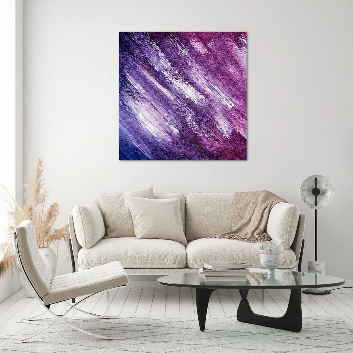 Obraz na skle - Když fouká sluneční vítr - 50x50 cm