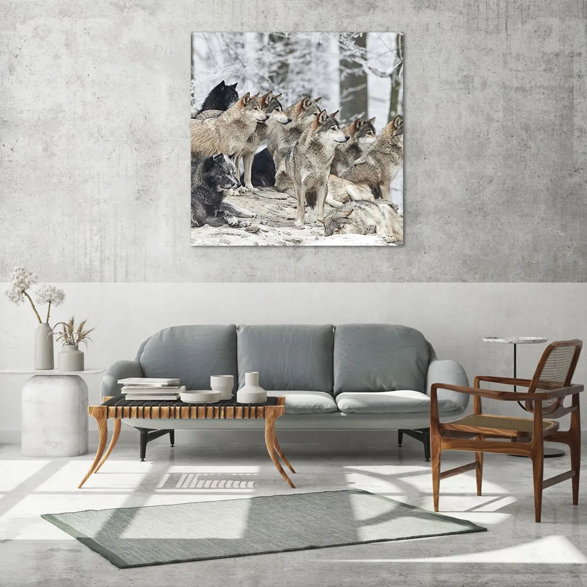 Obraz na skle - Rodina a přátelé - 70x70 cm