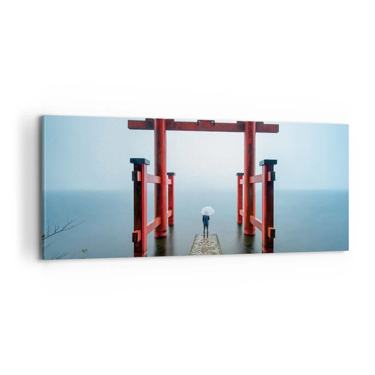 Obraz na plátně - Japonské zamyšlení - 100x40 cm