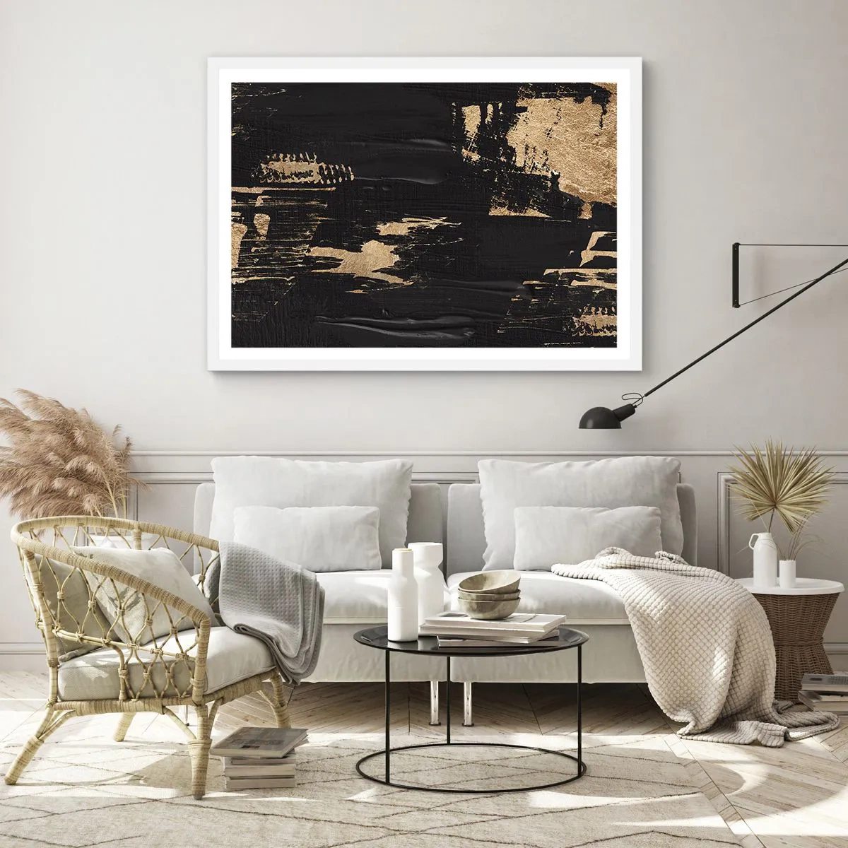 Plakát v bílém rámu - Stopa doteku - 91x61 cm