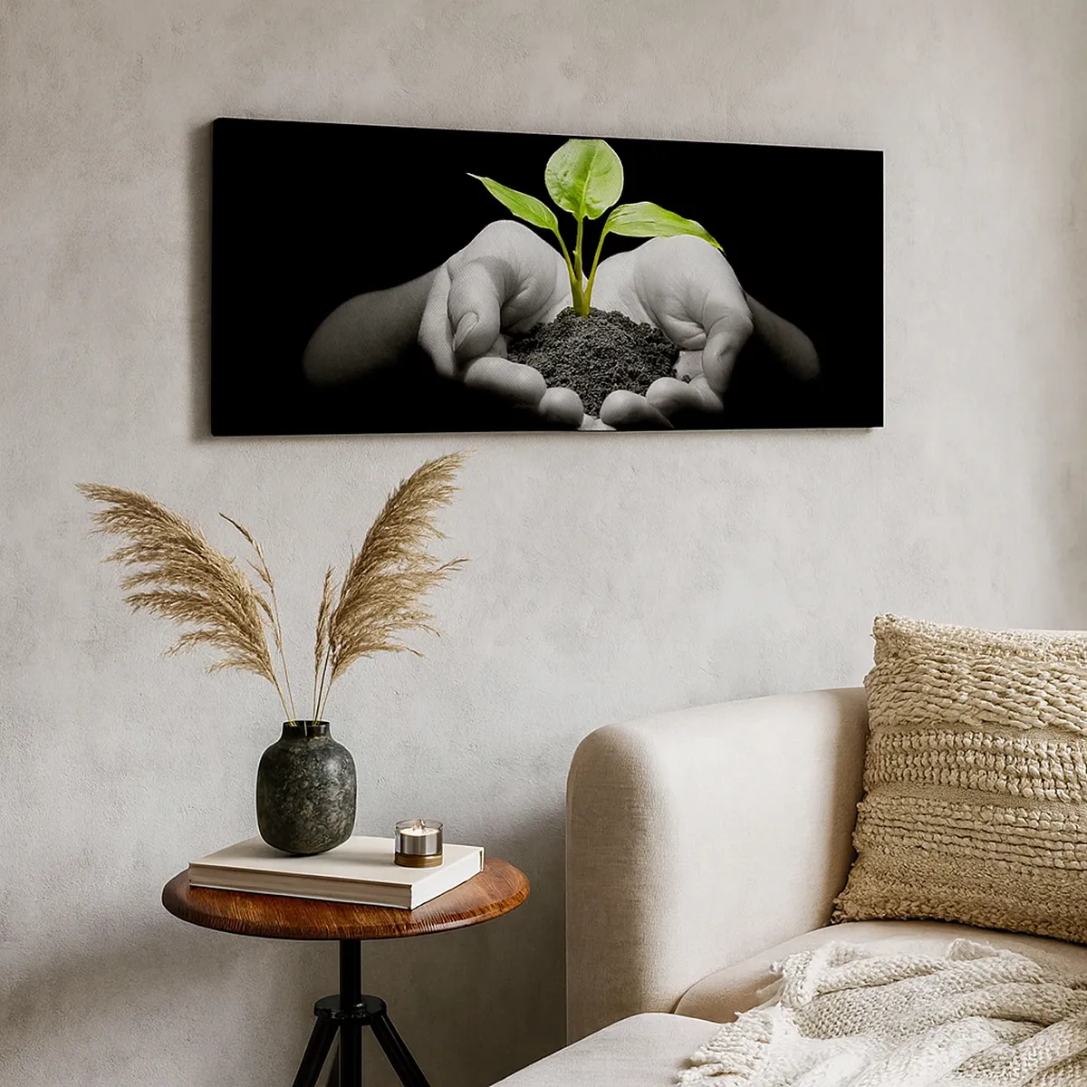 Obraz na plátně - Miluji přírodu, chráním ji - 30x30 cm