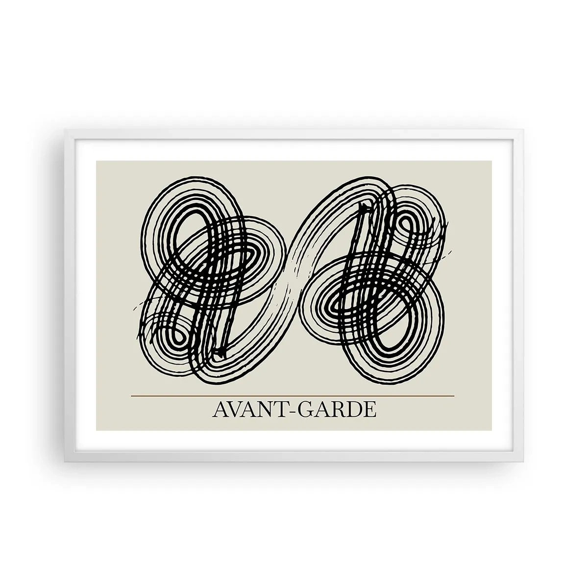 Plakát v bílém rámu - Vyšlo to spontánně - 70x50 cm