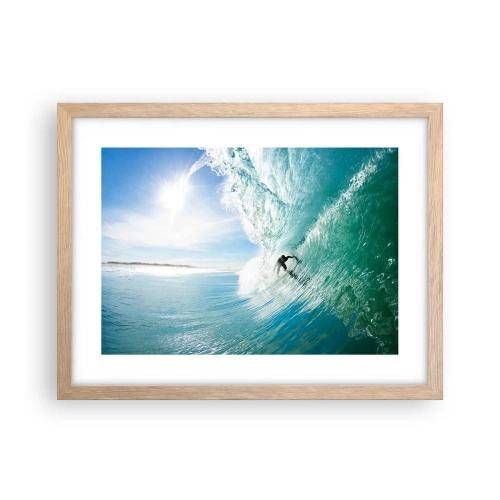 Plakát v rámu světlý dub - Vždy na povrchu - 40x30 cm