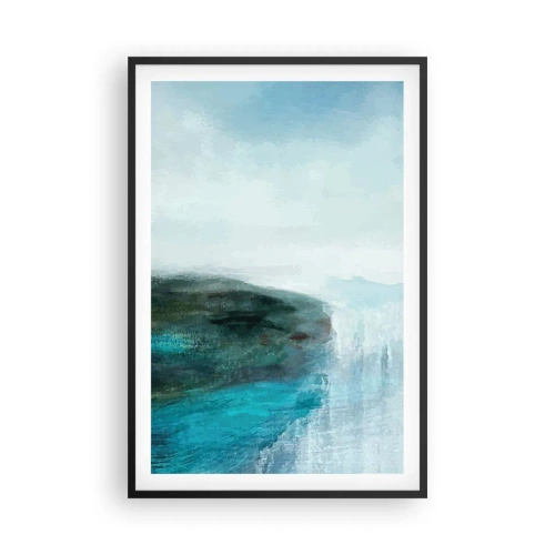 Plakát v černém rámu - Námořní abstrakce - 61x91 cm