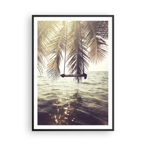 Plakát v černém rámu - Houpat se libovolně v oblacích - 70x100 cm