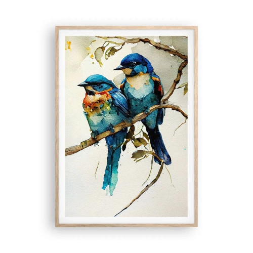 Plakát v rámu světlý dub - Urazil se? - 70x100 cm