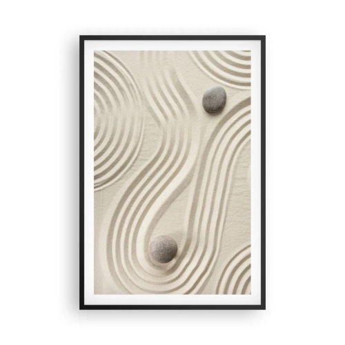 Plakát v černém rámu - Dotek tepla - 61x91 cm