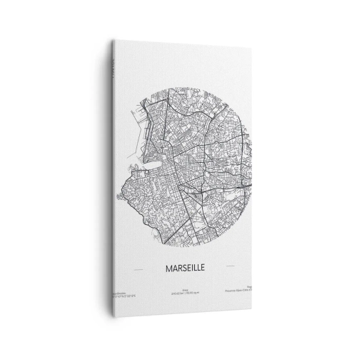 Obraz na plátně - Anatomie Marseille - 45x80 cm