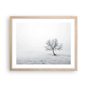 Plakát v rámu světlý dub - Proti nicotě - 50x40 cm