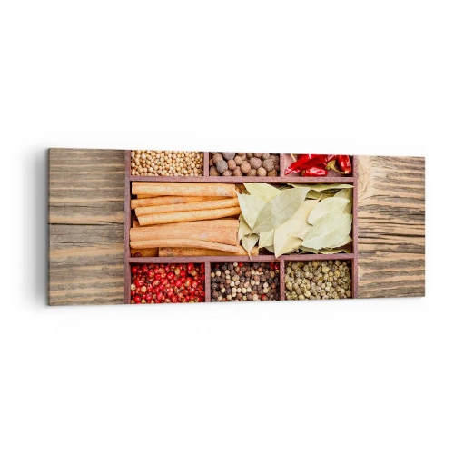 Obraz na plátně - Pořádek tvarů, buket vůní - 140x50 cm