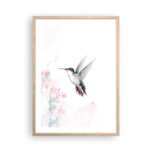 Plakát v rámu světlý dub - Mávání - 50x70 cm