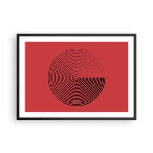 Plakát v černém rámu - Kruhový pohyb - 70x50 cm